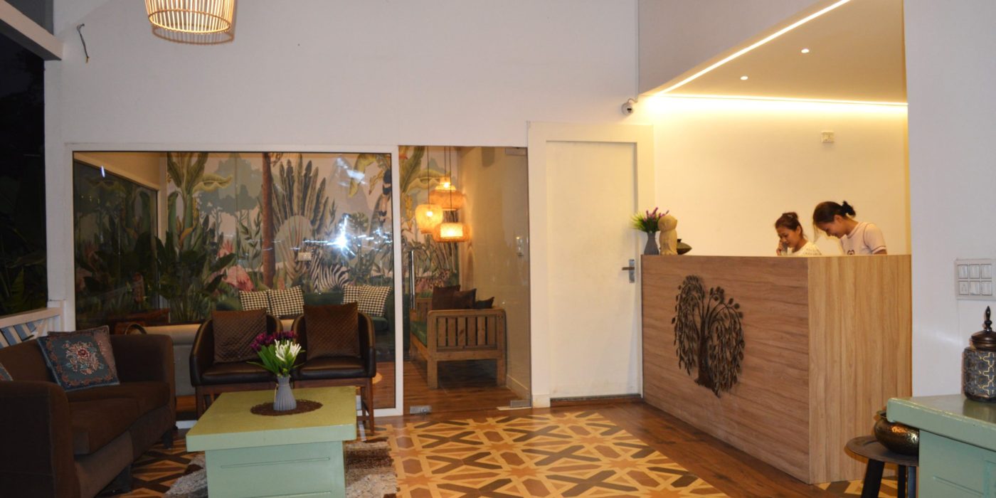 Boutique luxury resort in Vagator Goa with modern design, private pool, and tropical ambiance